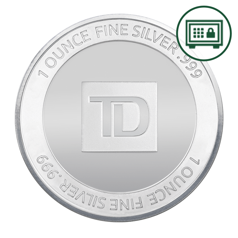 Image pour Rond d’argent TD de 1 oz - Stockage sécurisé à partir de Métaux précieux TD